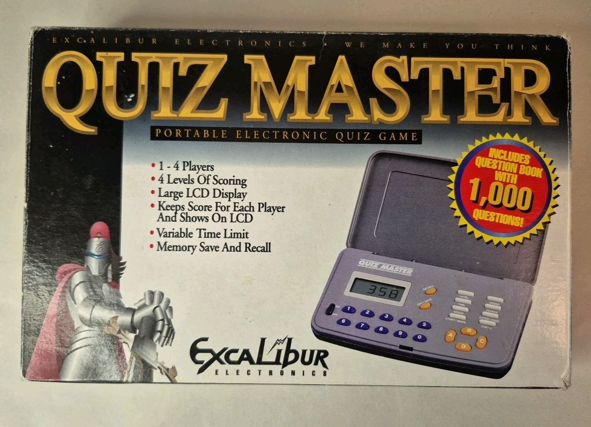 Quizmaster Electronic Quiz Game Excalibur Electronics