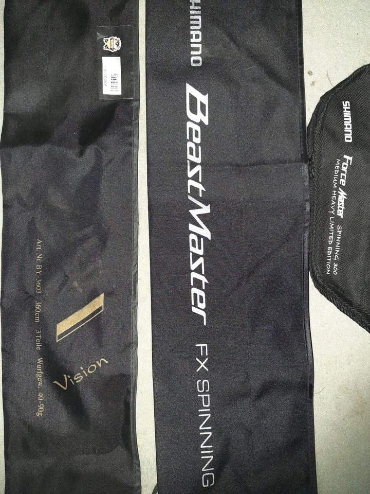 3 Futterale von Shimano und eins von Vision