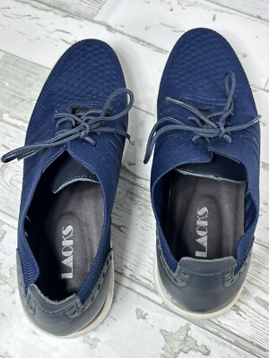 Laoks Navy Lightweight Breathable Walking Shoes Stitchlite  display picture 3