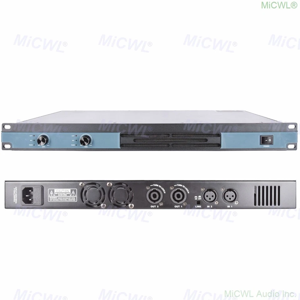 MiCWL 5200W Digital Power Amplifier 4 Channel Audio Speaker AMP Amplifier 2600W - Image 2 of 4