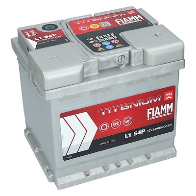 Autobatterie Fiamm 54Ah 12V Titanium Pro Starterbatterie TOP Angebot GELADEN