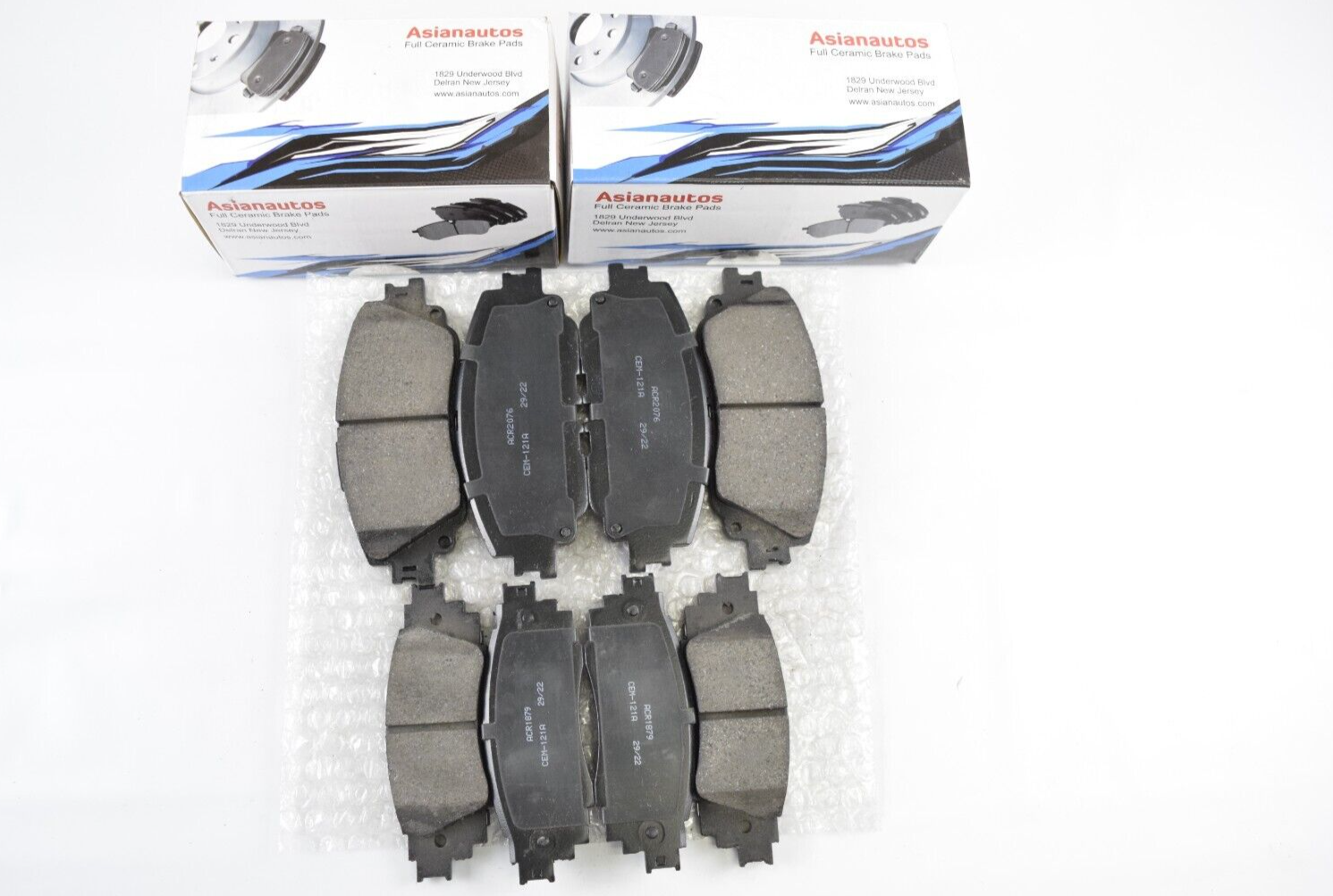 Asianautos Full Ceramic Front and Rear Brake Pads For Lexus ES350 2019