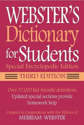 WEBSTER'S DICTIONARY FOR STUDENTS, SPECIAL ENCYCLOPEDIC By Merriam-webster NEW
