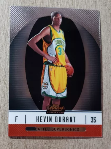2006-07 Topps Finest Kevin Durant RC /539 Seattle Supersonics Rookie #102