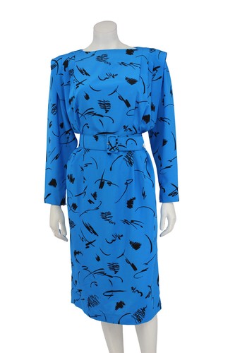 liz claiborne blue dress