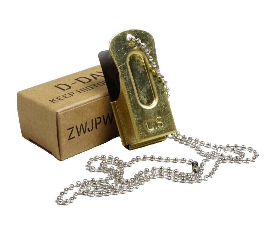 VIETNAM US ARMY 101ST PARATROOPER CRICKET CLICKER WHISTLE Brass