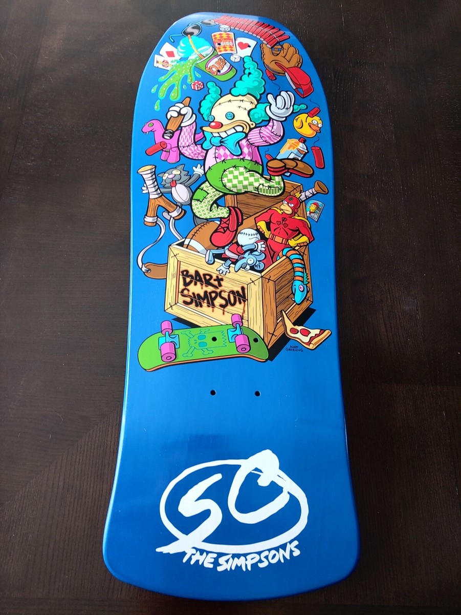 Santa Cruz Skateboard Deck Simpsons Bart's Toy Box Jeff Grosso | eBay