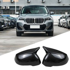 2Pcs Side Rear Carbon Fiber OX View Mirror Cover Replacement Fit For BMW X1 2023