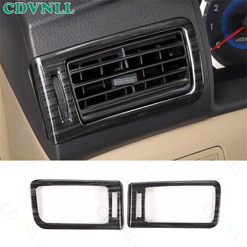 For Toyota Corolla 03-08 Black Wood Grain Console L&R Air Outlet Vent Cover Trim - Foto 1 di 6