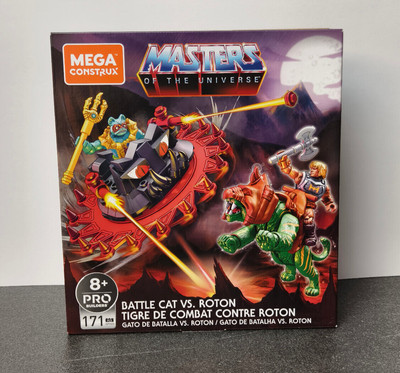 Battle Cat vs. Roton Masters Of The Universe He-Man Mer-Man Mega Construx Bauset