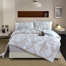 3 Piece Comforter Set All Season Bedding Sets with Soft Down Alternative Comfort