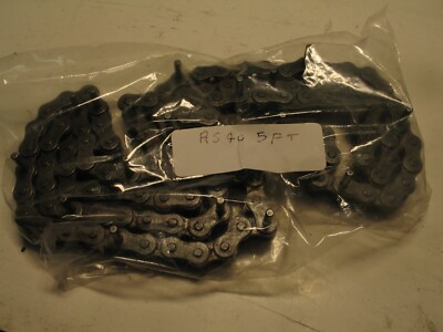 NEW TSUBAKI RS40-D1 EXT PIN 6TH LINK ANSI #40 CONT LOOP ROLLER CHAIN 5 'LG A0819