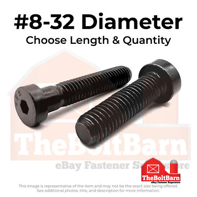 #ad #ad #8 32 Low Socket Head Cap Screws Thermal Black Oxide Choose Length amp; Qty $255.78