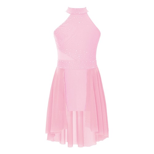 UK Kid’s Girl Lyrical Dance Dress Sleeveless Ballet Leotard Modern Dance Costume - Picture 60 of 168