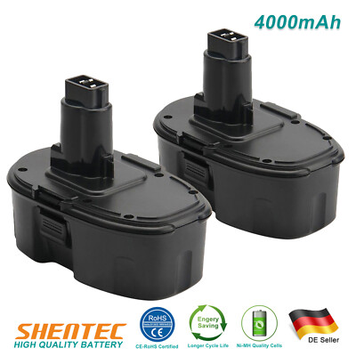 2x 4.0AH 18V Ni-MH Akku für Dewalt DW9095 DW9096 DE9095 DE9039 DC385 DC825 DC925