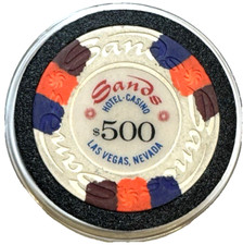 Casino Chip Sands $500 Las Vegas-Tropicana Legends Hall of Fame Museum