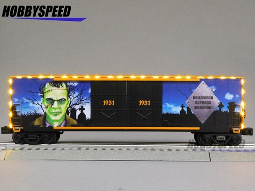 MTH RAILKING HALLOWEEN FRANKENSTEIN EXPRESS TRANSPORT 1931 BOXCAR 30-70130C NEW - Picture 4 of 11