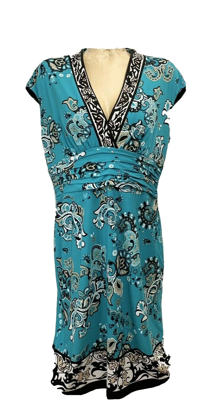 Vestidos de Paisley negocios Liz Claiborne para Mujeres
