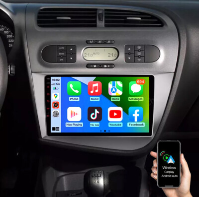 Android 15 Für Seat Leon MK2 1P1 2005-2012 Autoradio GPS NAVI WIFI BT RDS 4+64G