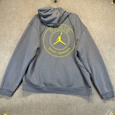 Paris Saint Germain Nike Jordan Hoodie Men's XL Oversized Pullover Back Logo