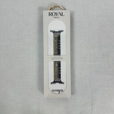 Royal Tech Multi-Strand Gold Beaded Wrist Band for Apple Watch 38mm/40mm/41mm