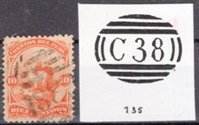 PERU, SC # 17, W/C 38, BRITISH CANCEL, VF
