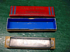 VINT. M. HOHNER MARINE BAND HARMONICA KEY OF C PLAYS NICELY NO DAMAGE