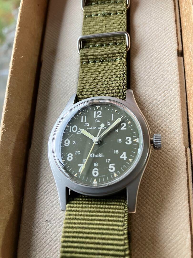 HAMILTON Military Khaki 9415A Manual Winding Men