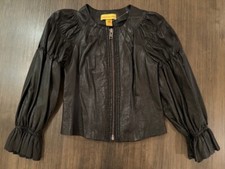 Catherine Malandrino Black 100% Lamb Leather Jacket