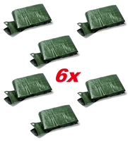 6X Terra 90G/M² Abdeckplane 2 X 3M Gewebeplane,Bauplane, Gartenplane,Schutzplane