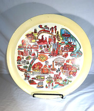 1968 Illinois Sesquicentennial Tray - Illinois Memorabilia - Retro Graphics 14"