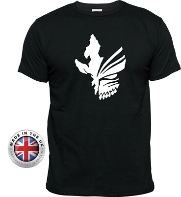 BLEACH T-Shirt Anime Ichigo Maske schwarz bedruckt T Shirt. Unisex oder Damen tailliert