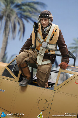 DiD Bf 109 Cockpit (sand) E60065BY + DiD Hans-Joachim Marseille D80154 1/6 scale