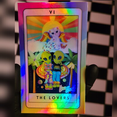 holographic lisa frank tarot cards Stickers Lovers Card Diy Craft Supplies Rainbow Fun Lisa Frank Tarot : r/WitchesVsPatriarchy