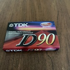 TDK D90 Standard Audio Cassette A00808-20 Sealed