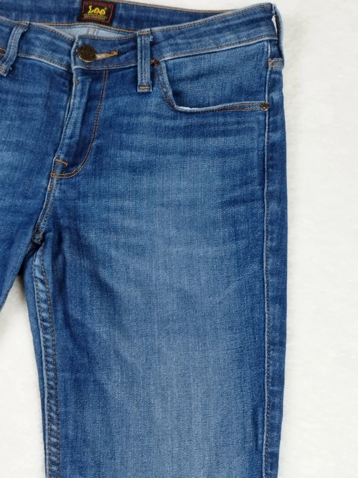 Lee 'Scarlett' Jeans - W28 L31 Mid Blue, Faded Style Slim Fit, Stretch Waist - Image 3 of 4