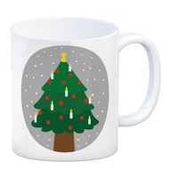Weihnachtsbaum Im Schnee Kaffeebecher Weihnachten Advent Christbaum Tannenbaum