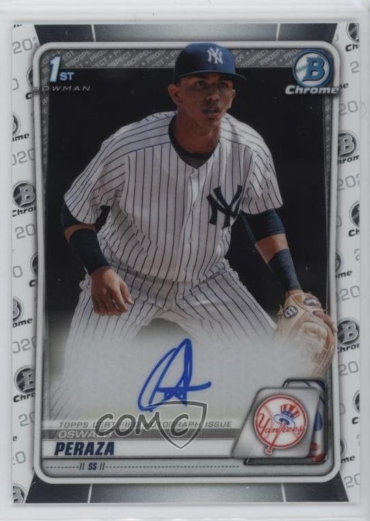 2020 Bowman Chrome Prospect Auto Oswald Peraza #CPA-OP Auto 09gj