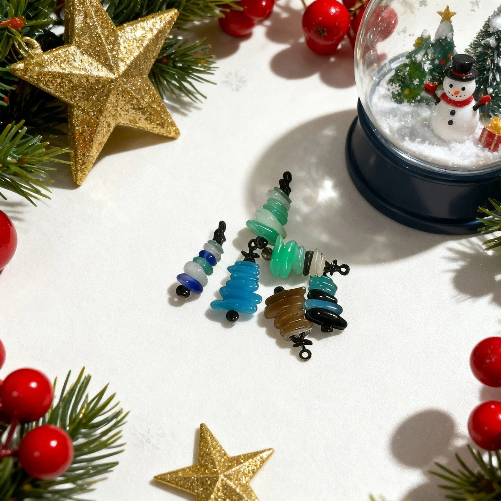 Christmas Tree Countdown Sea Glass Advent Calendar – 24 Days 3D Blind Boxes