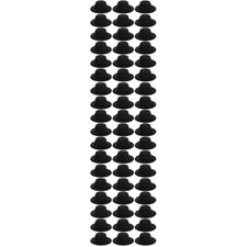 Set of 3 Black Mini Top Hats Craft for Crafts Snowman Doll Accessories