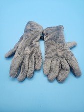 Head Sensatec Faux Fur Winter Gloves Gray Lar...