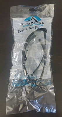 Pyramex Ever-Lite +2.0 Gray Bifocal Lens Black Frame Safety Readers SB8620R20