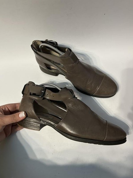 Women Clarks Boots Brown Leather 39 #1QG1