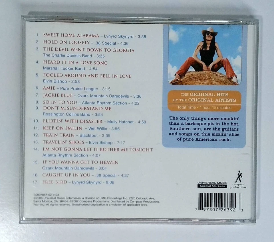 Sweet Home Southern Rock by Various (CD, 2006) Preowned Foto 2 de 3