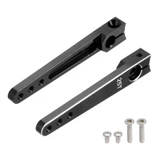 Aluminum Alloy 2 Inch 25T Steering Servo Arm Horn Black for Car Pack of 2
