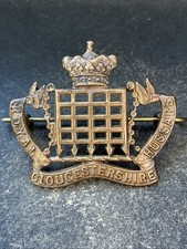 Royal Gloucestershire Hussars Imperial Yeomanry, Genuine British Army Cap Badge.