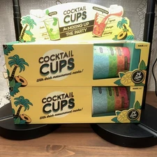 Cocktail Cups For Mixing Up The Party 48-12oz Cups With Drink Measurements NIB