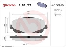 BREMBO Bremsbelagsatz, Scheibenbremse Vorderachse für RENAULT