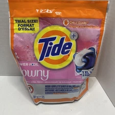 Tide Power PODS with Downy Soft Boosters Laundry Detergent 9 XL PACs April Fresh