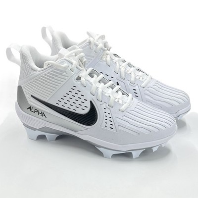 Nike Alpha Menace Strong Football Cleats White Silver II5139-100
